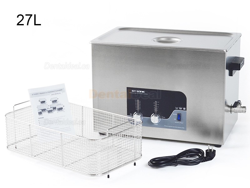 GT SONIC T-Series 2-27L 100-500W Digital Ultrasonic Cleaner with Heater